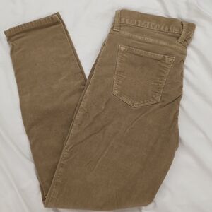 Lucky Brand Women's Tan Sofia Skinny Corduroy Size 8 EUC